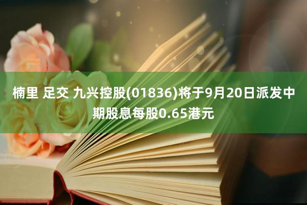 楠里 足交 九兴控股(01836)将于9月20日派发中期股息每股0.65港元