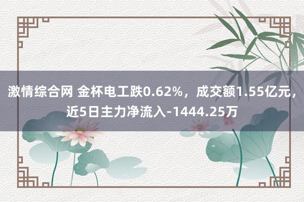 激情综合网 金杯电工跌0.62%，成交额1.55亿元，近5日主力净流入-1444.25万